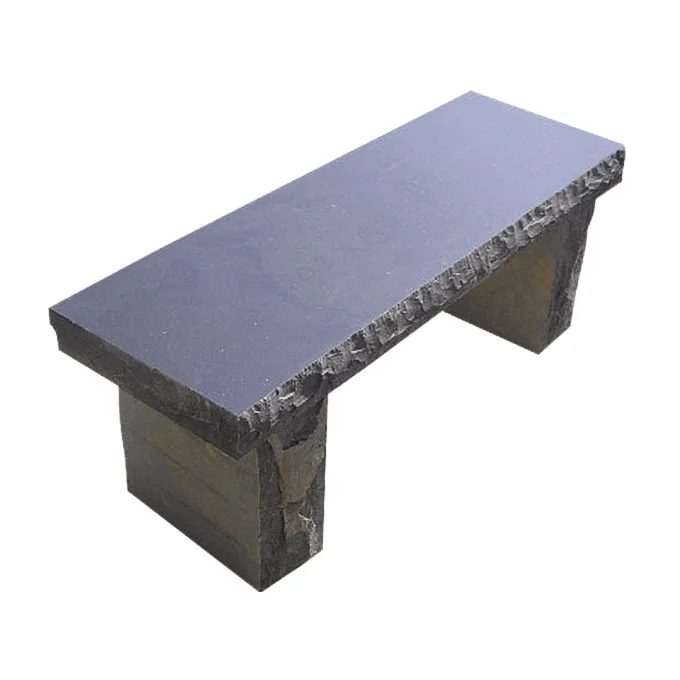 Golden Yellow Travertine Outdoor Garden Benches Stone Park Garden Bench