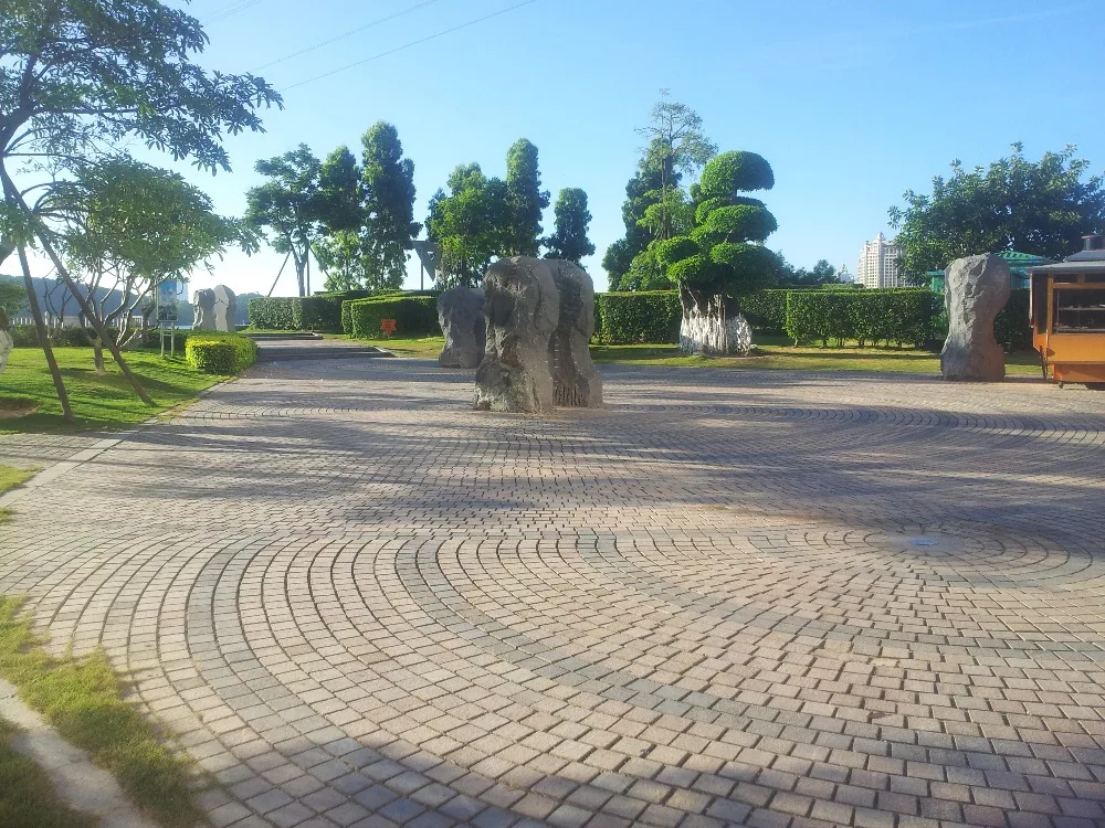 G682 Golden Beach 10X10 Driveways Walkways Pavers Outdoor Paving Driveway Granite Split Face Paving Stone FIRST Stone CE+ISO9001