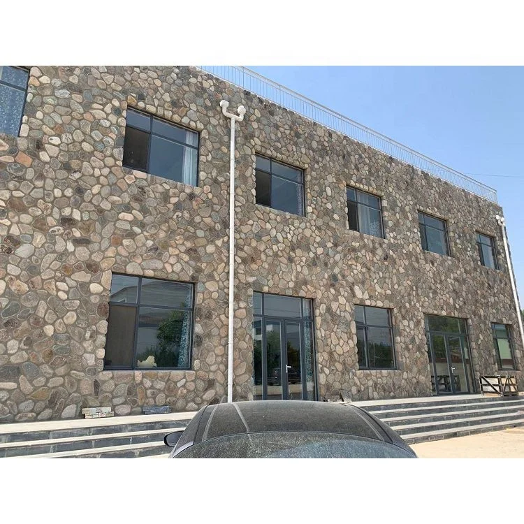 Villa Decoration River Pebble Rock Stone Retaining Walls