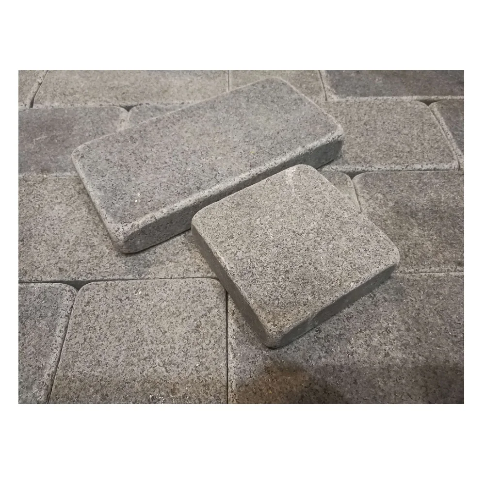 G654 Grey Granite Outdoor Tumbled Paving Stone