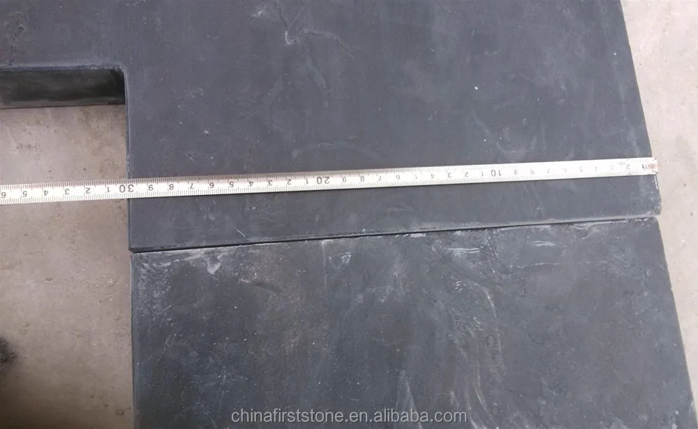 Black Limestone Swimming Pool Tile Inner Corner Border Cover
