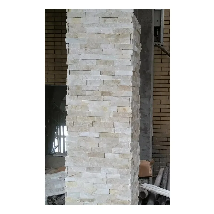 Customized Project Ivy Quartz Crystal Pillar Gate Design Villa Column, Decorative Tiles For Pillars