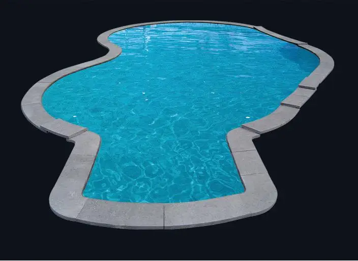 Chinese Grey Granite Exterior Straight Edge Pool Capping