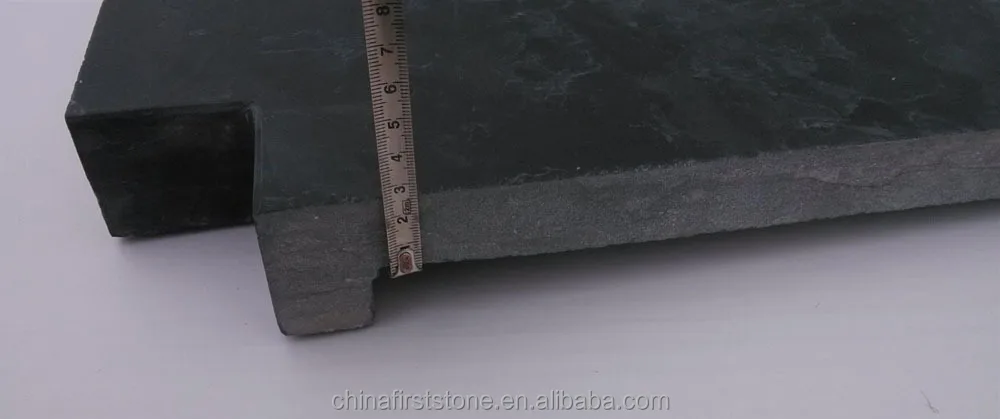 Black Limestone Swimming Pool Tile Inner Corner Border Cover