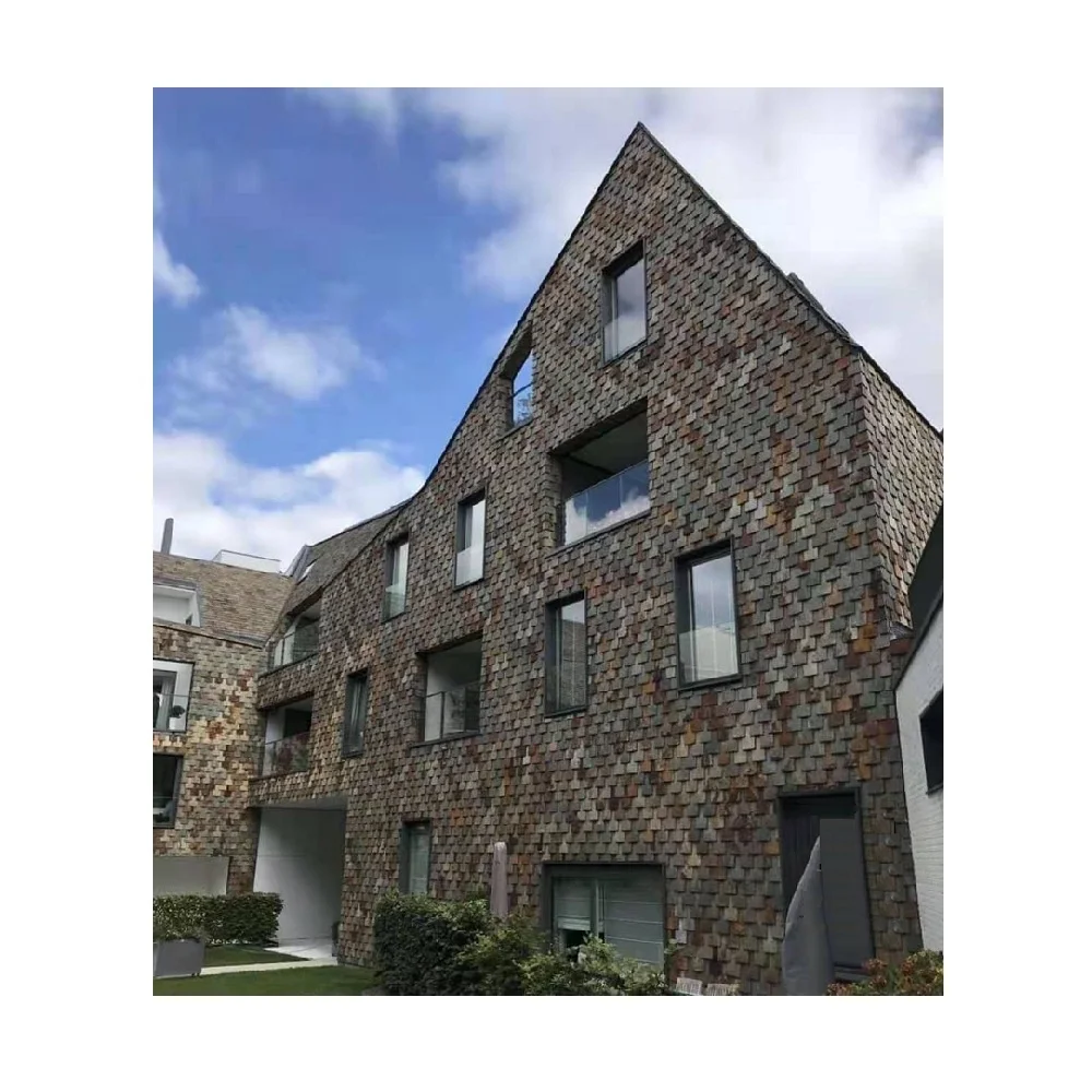 Exterior Wall Cladding Tiles Grey Slate Natural Stone