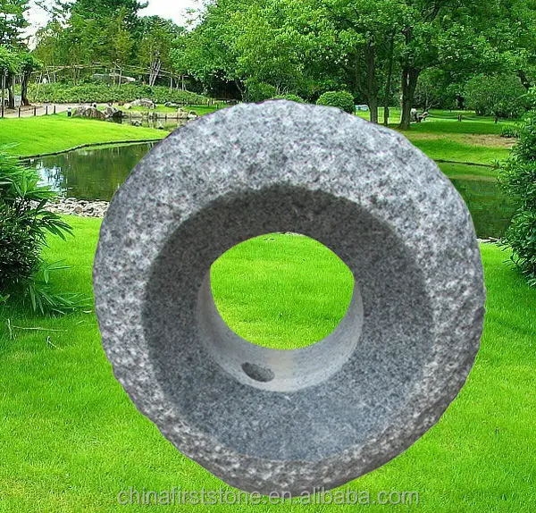 Fuente de agua para jardín de granito gris de piedra natural GAF381