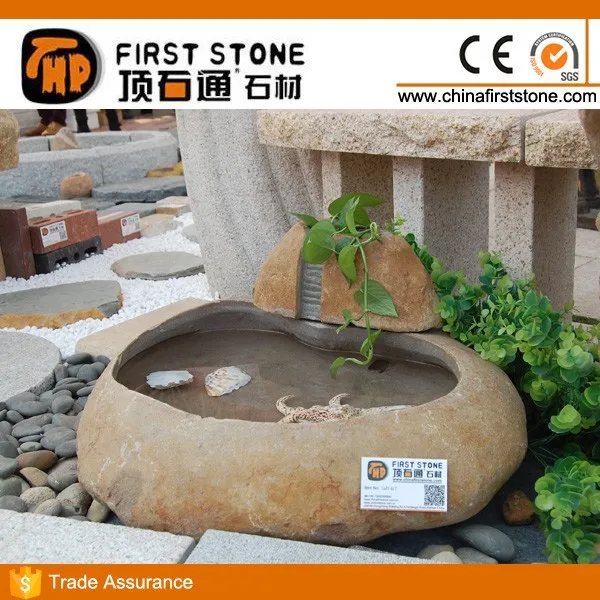 Natural River Rock Stone Garden Levitating Flower Plant Pot