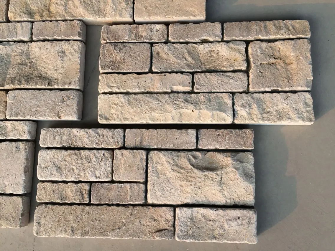 Yellow Limestone House Outdoor Exterior Wall Tiles Prices