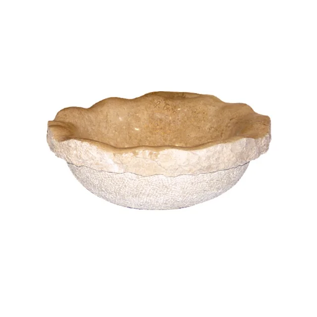 China Manufacturer Wholesale Beige Travertine Bathroom Wash Basin Square Lavabo