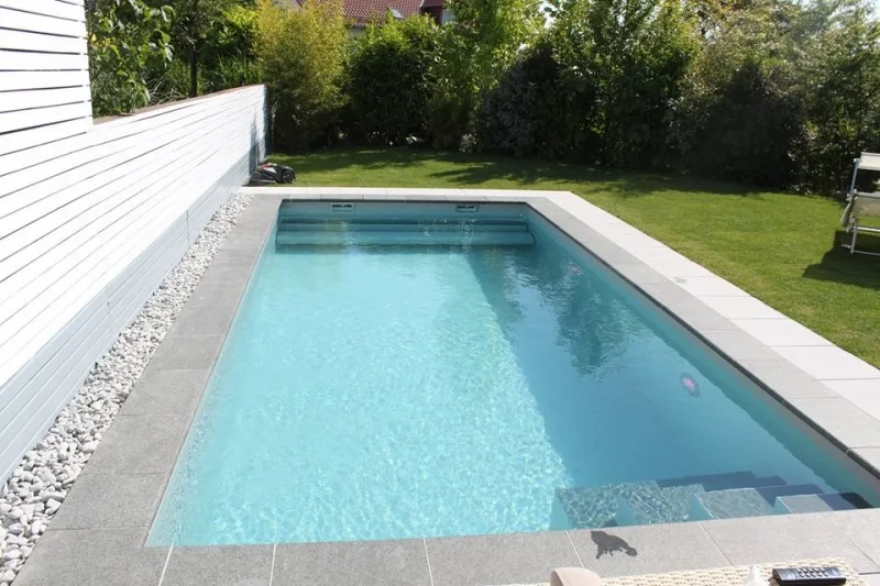 Chinese Grey Granite Exterior Straight Edge Pool Capping