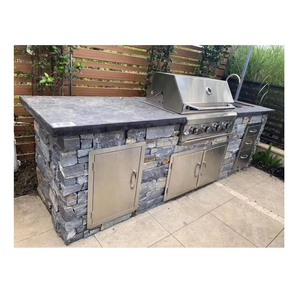 Exterior Wall Cladding Tiles Grey Slate Natural Stone