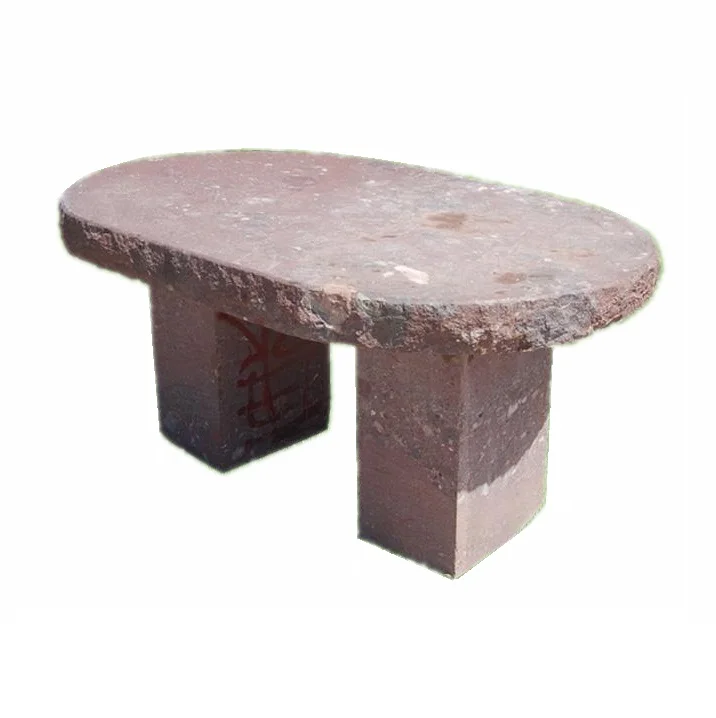 Golden Yellow Travertine Outdoor Garden Benches Stone Park Garden Bench