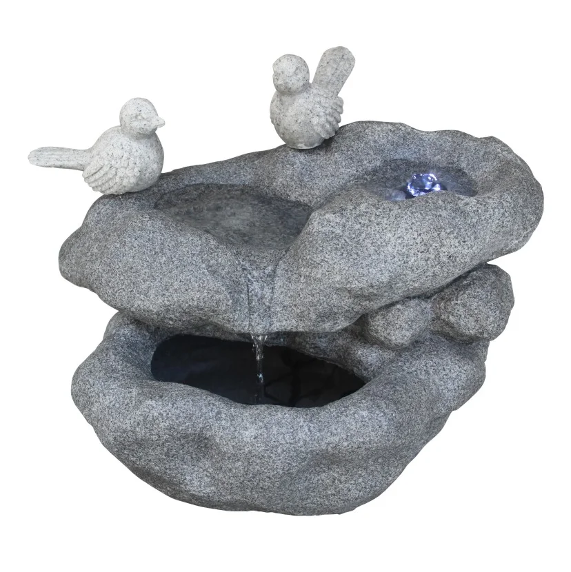 Artificial Sandstone Outdoor Garden Egg Shaped Water Fountain