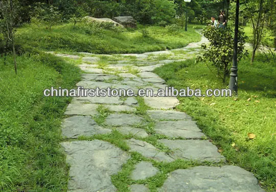 Padang Dark G654 Granite Garden Crazy Random Paving Stone Moulds Tiles
