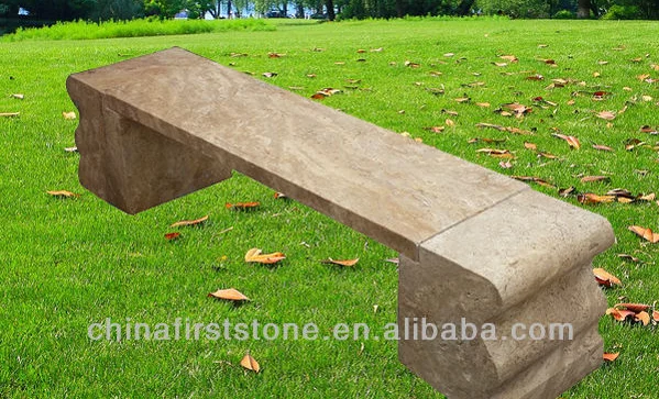 MCF293 Travertine Stone Bench