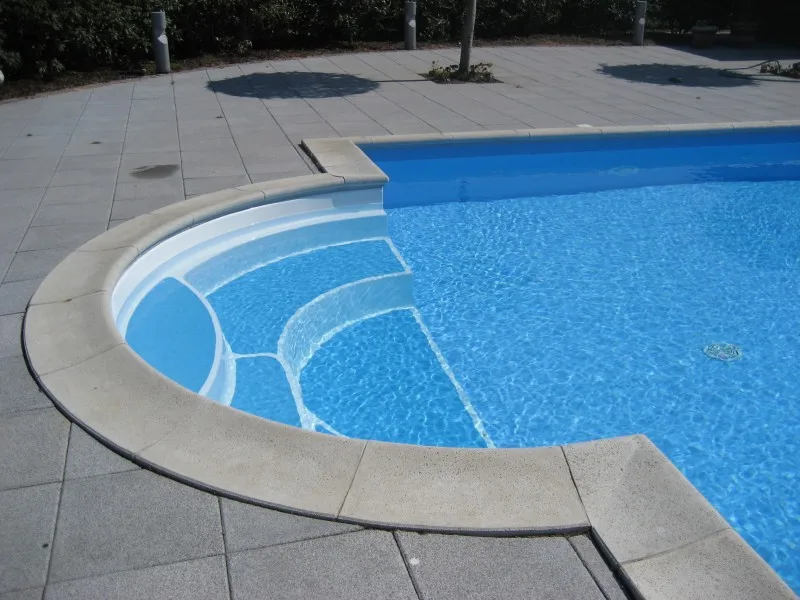 Chinese Grey Granite Exterior Straight Edge Pool Capping