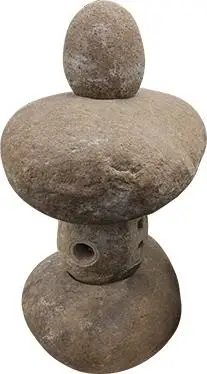 GGL376 Escultura de linterna de granito tallada en gris, blanco y amarillo, ideal para interiores y exteriores, jardín, hogar, hotel