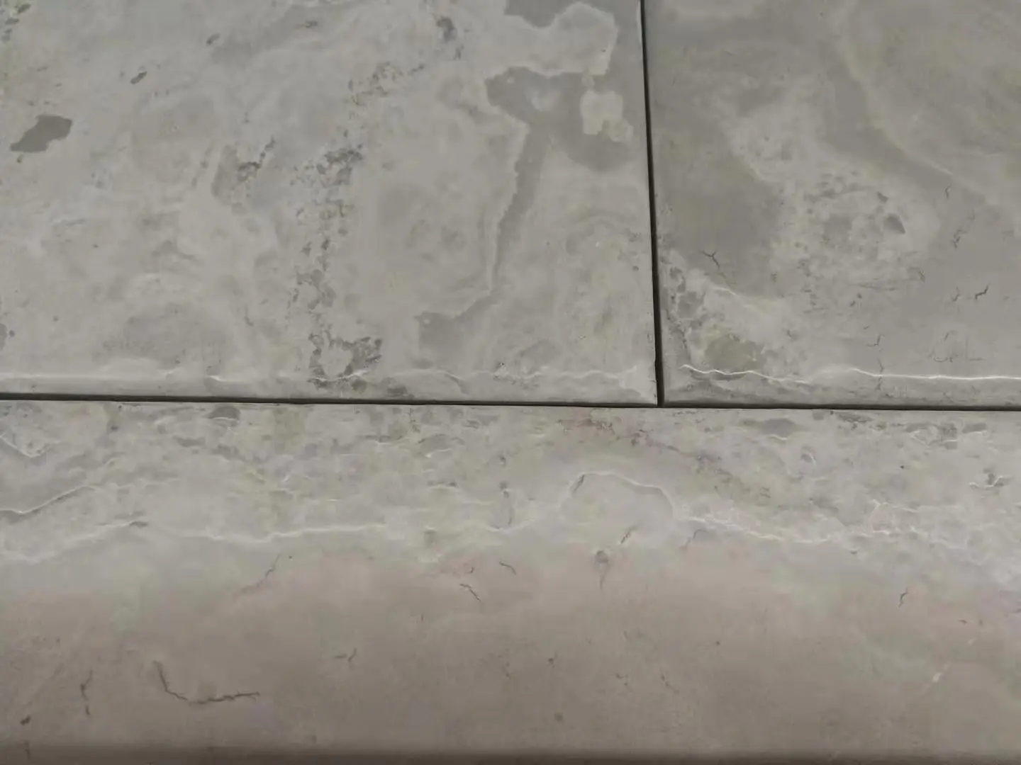 Cloud Grey Travertine French Pattern Tile