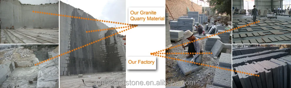 G654 Dark Grey Granite Curbstone Garden Edging Lawn Border Stone