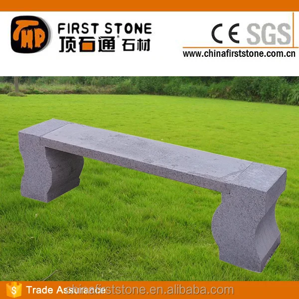 Banc d'extérieur en granit blanc sésame G603 Banc d'extérieur en granit blanc sel Banc de jardin en granit