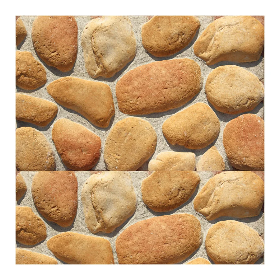 Villa Decoration River Pebble Rock Stone Retaining Walls