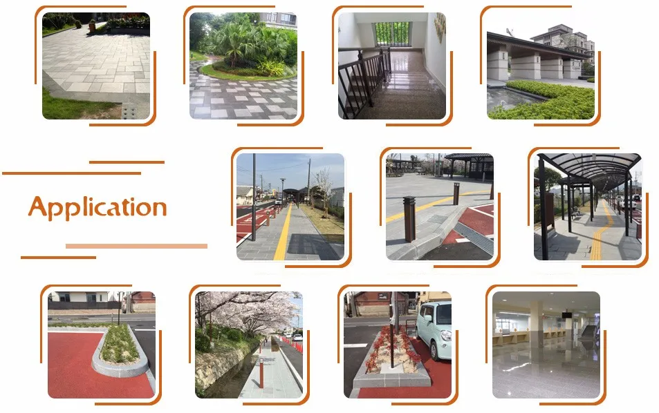 Green Gray Black White Mixed Color Granite Slab Stone Paving Tiles, Outdoor Floor Paver Stone Paving