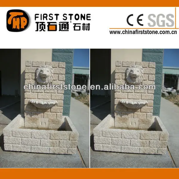 Fuente de agua para jardín de granito gris de piedra natural GAF381