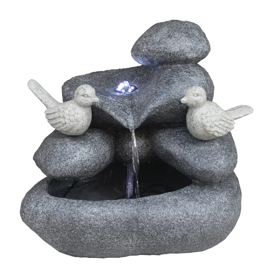 Artificial Sandstone Outdoor Garden Egg Shaped Water Fountain