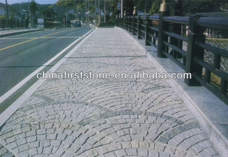 G682 Golden Beach 10X10 Driveways Walkways Pavers Outdoor Paving Driveway Granite Split Face Paving Stone FIRST Stone CE+ISO9001
