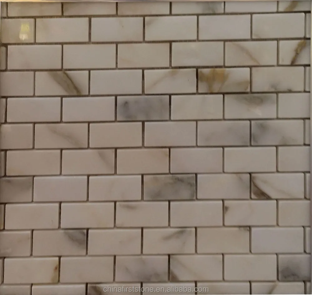 FSMT-HCM014-128-P Woven Shape Marble Mosaic