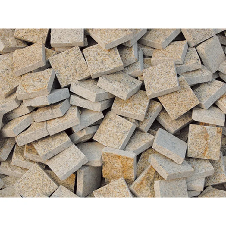 G682 Golden Beach 10X10 Driveways Walkways Pavers Outdoor Paving Driveway Granite Split Face Paving Stone FIRST Stone CE+ISO9001