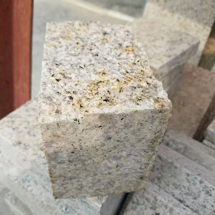 G682 Golden Beach 10X10 Driveways Walkways Pavers Outdoor Paving Driveway Granite Split Face Paving Stone FIRST Stone CE+ISO9001