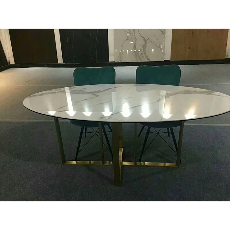 D90X55Cm Light Blue Onyx Furniture Coffee Table Round Luxury