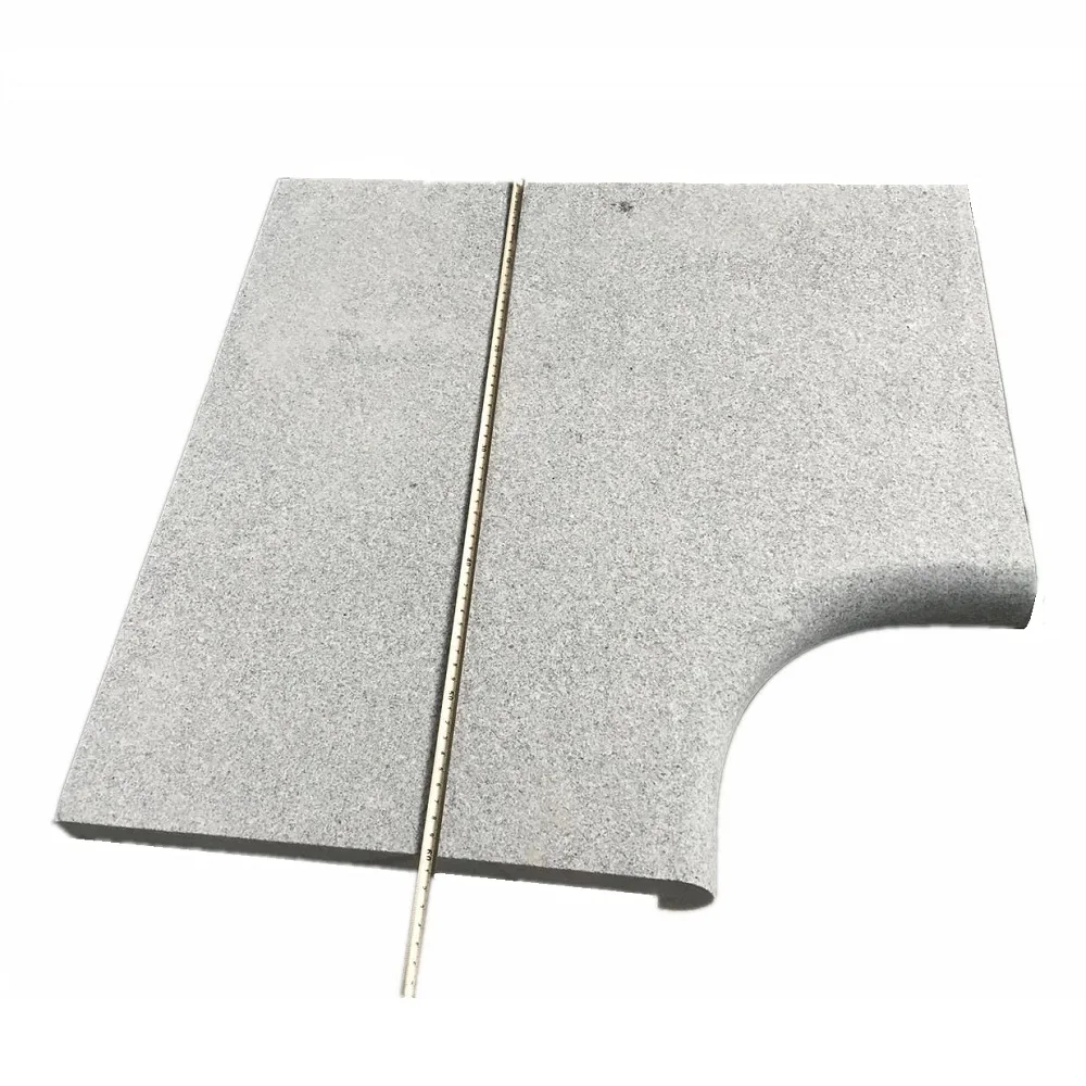 G633 White Granite Stone Swimming Pool Corner Border Coping Tile