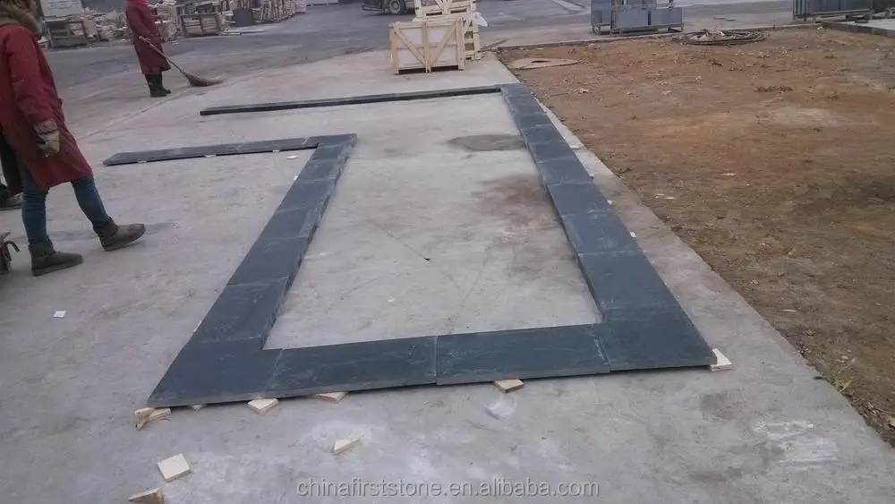 Black Limestone Swimming Pool Tile Inner Corner Border Cover