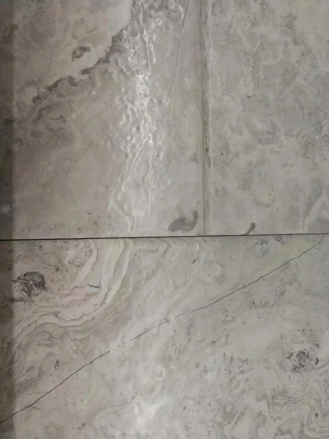 Cloud Grey Travertine French Pattern Tile