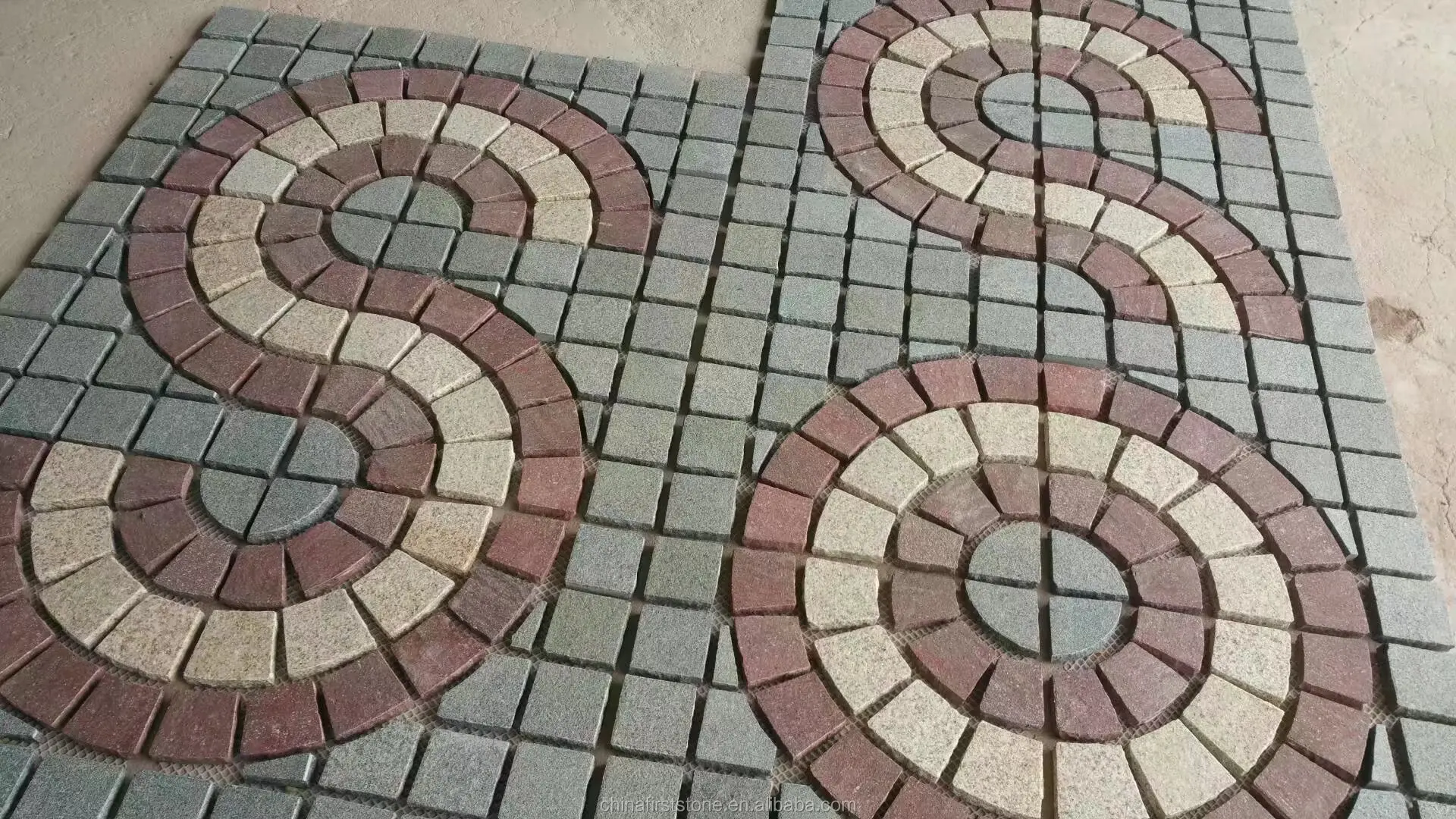 G682 Golden Beach 10X10 Driveways Walkways Pavers Outdoor Paving Driveway Granite Split Face Paving Stone FIRST Stone CE+ISO9001