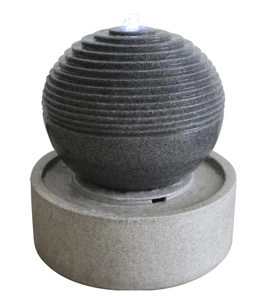 Artificial Sandstone Outdoor Garden Egg Shaped Water Fountain
