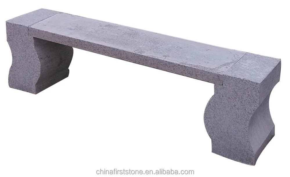 Banc d'extérieur en granit blanc sésame G603 Banc d'extérieur en granit blanc sel Banc de jardin en granit