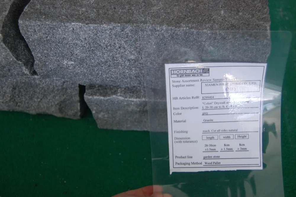G654 Dark Grey Granite Curbstone Garden Edging Lawn Border Stone