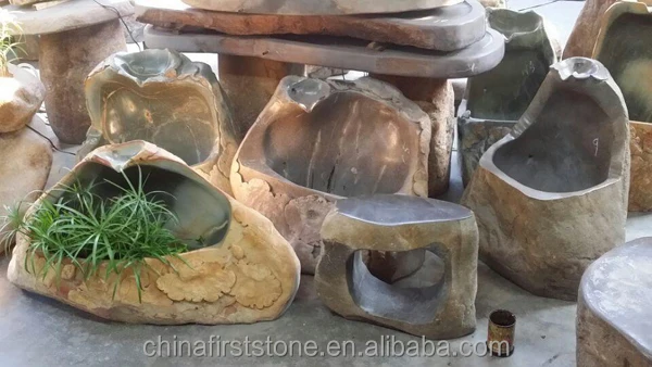 GGV297 Cheap Out Door Garden Natural Rock Stone Water Fountain