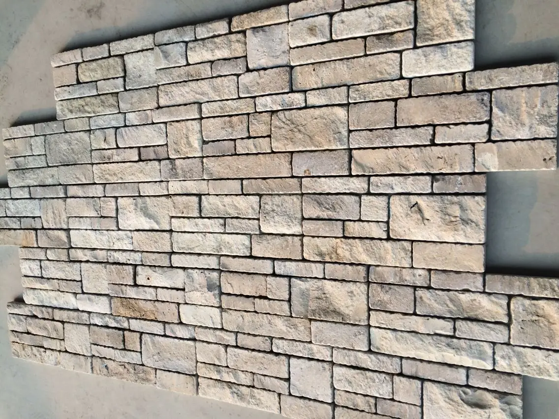 Yellow Limestone House Outdoor Exterior Wall Tiles Prices