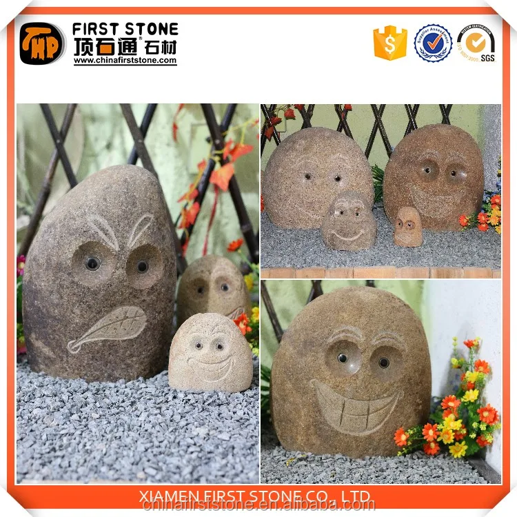 GAB613 River Rock Owl Statues For Sale