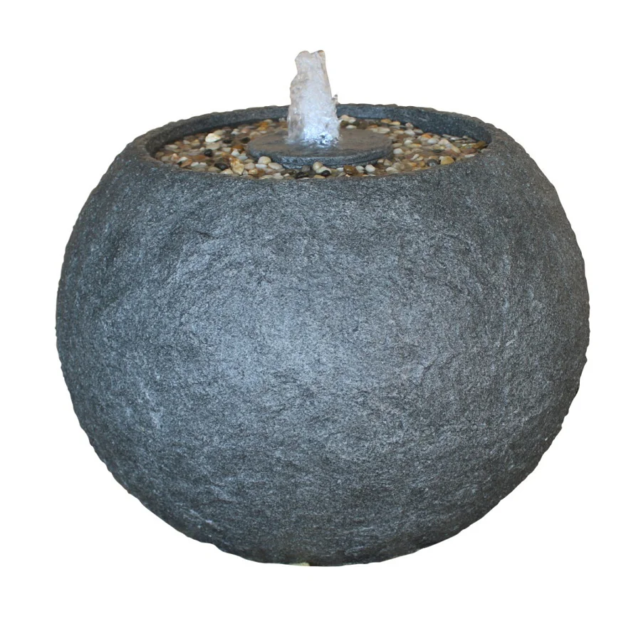 Artificial Sandstone Outdoor Garden Egg Shaped Water Fountain
