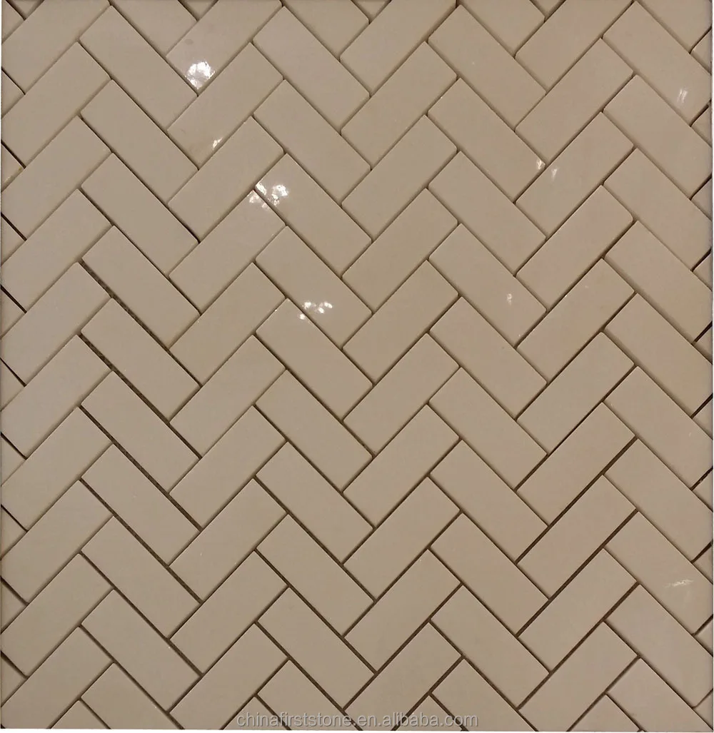 FSMT-HCM014-128-P Woven Shape Marble Mosaic