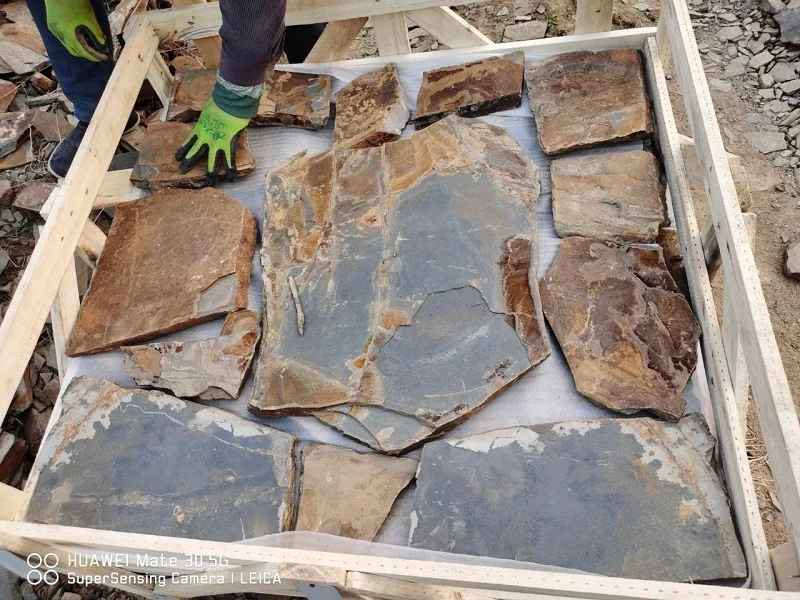 Outdoor Rustic Slate Irregular Paving Tiles