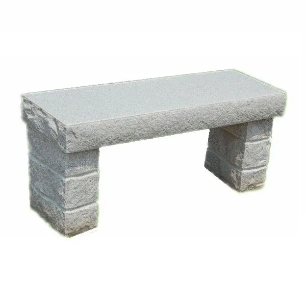 Golden Yellow Travertine Outdoor Garden Benches Stone Park Garden Bench
