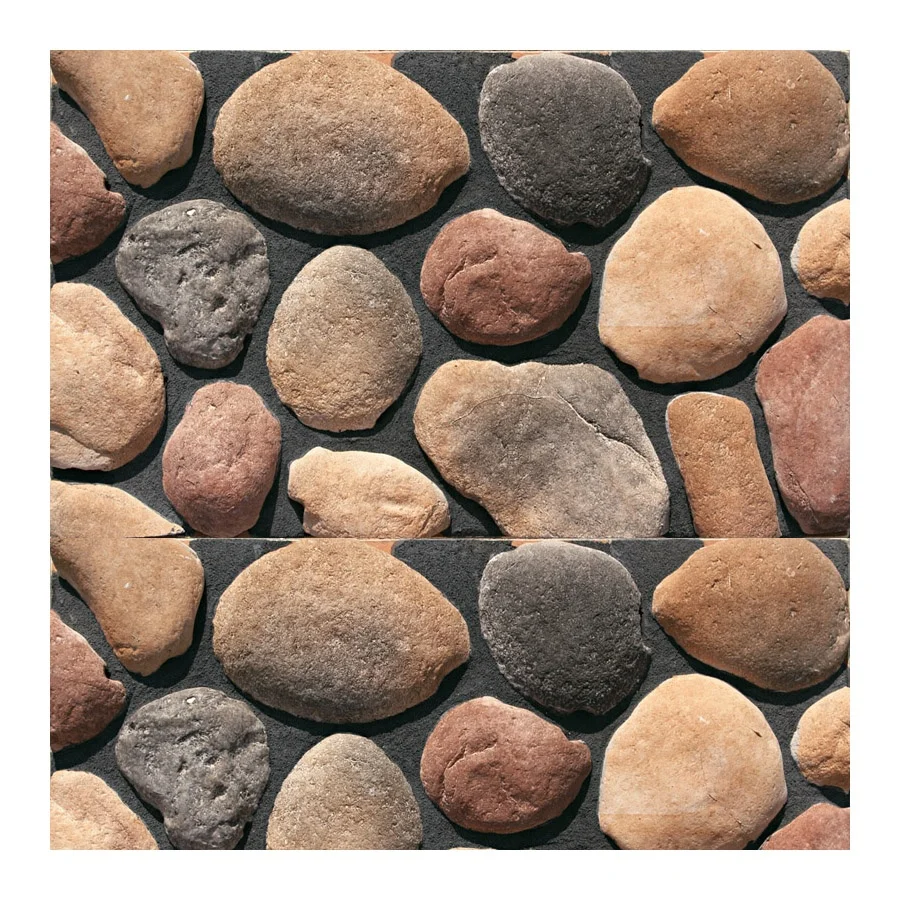 Villa Decoration River Pebble Rock Stone Retaining Walls