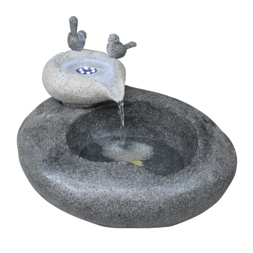 Artificial Sandstone Outdoor Garden Egg Shaped Water Fountain