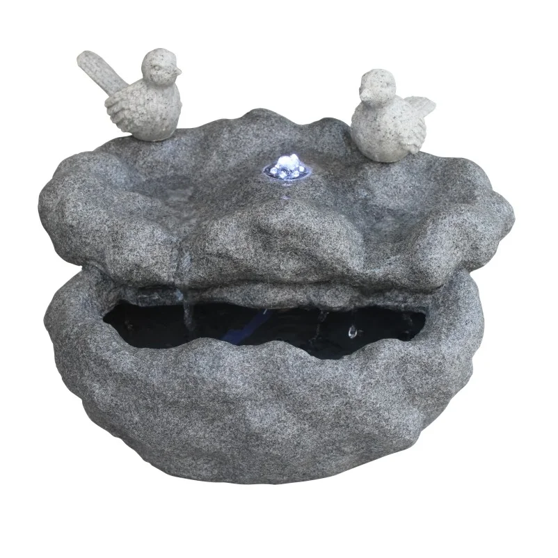 Artificial Sandstone Outdoor Garden Egg Shaped Water Fountain